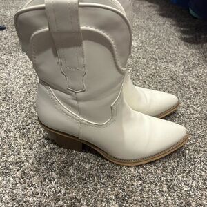 Women's White Western Boots